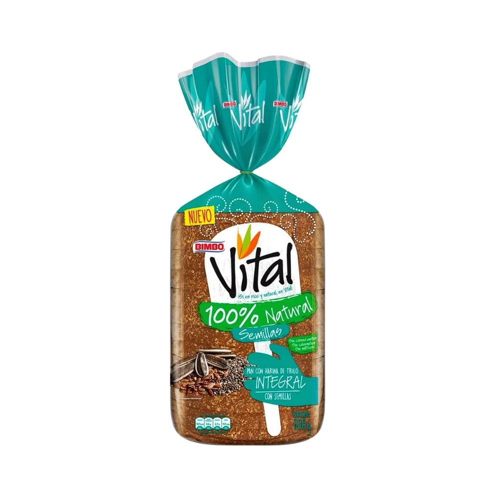 PAN VITAL SEMILLAS 600 GR BIMBO