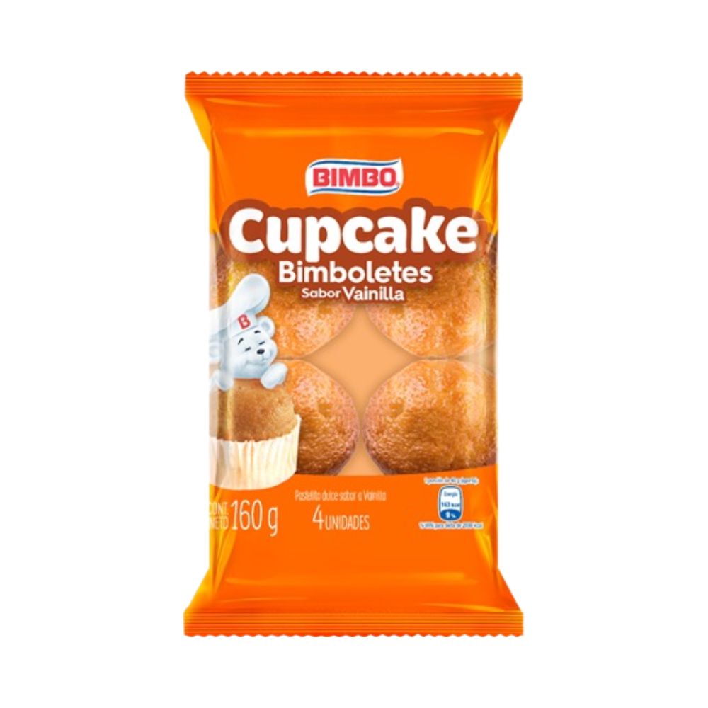 CUPCAKE VAINILLA 4un 160grs - BIMBO