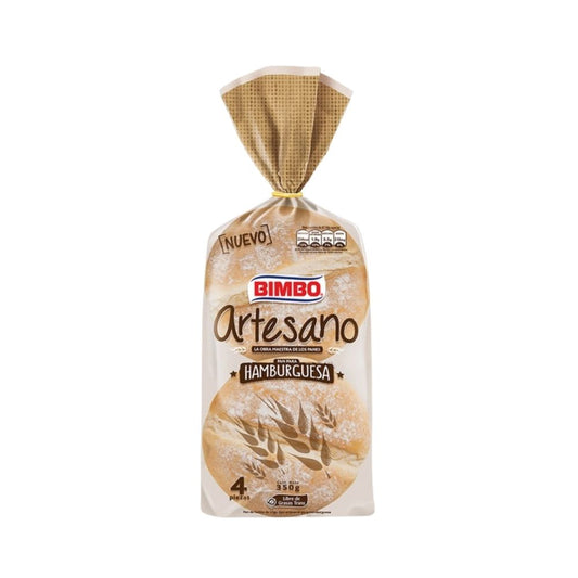 PAN HAMBURGUESA ARTESANAL 350 GR BIMBO