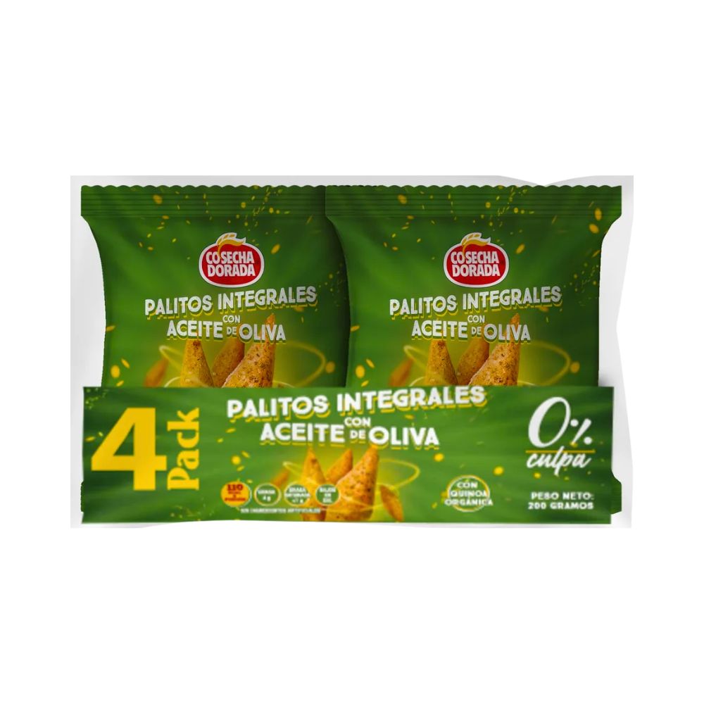 PALITOS INTEGRAL A/OLIVA 4 PK 200 G. - COSECHA DORADA