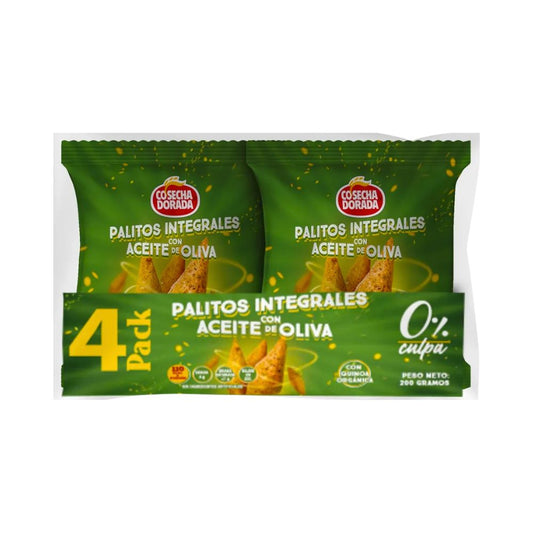 PALITOS INTEGRAL A/OLIVA 4 PK 200 G. - COSECHA DORADA