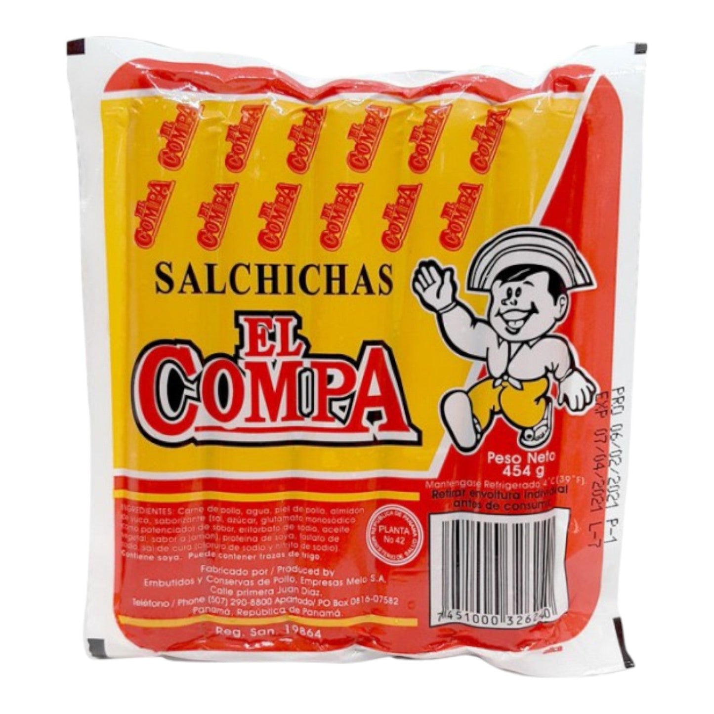 SALCHICHAS EL COMPA 454 GR EL COMPA