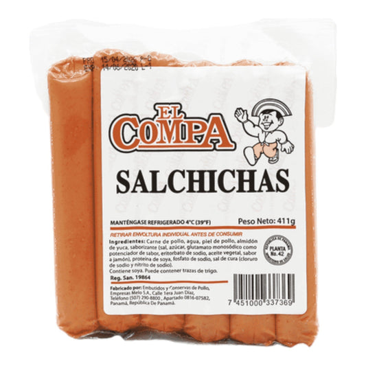 SALCHICHA ECONOMICA 411 GR EL COMPA