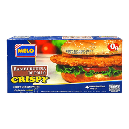 HAMBURGUESA DE POLLO CRISPY 100 GR MELO