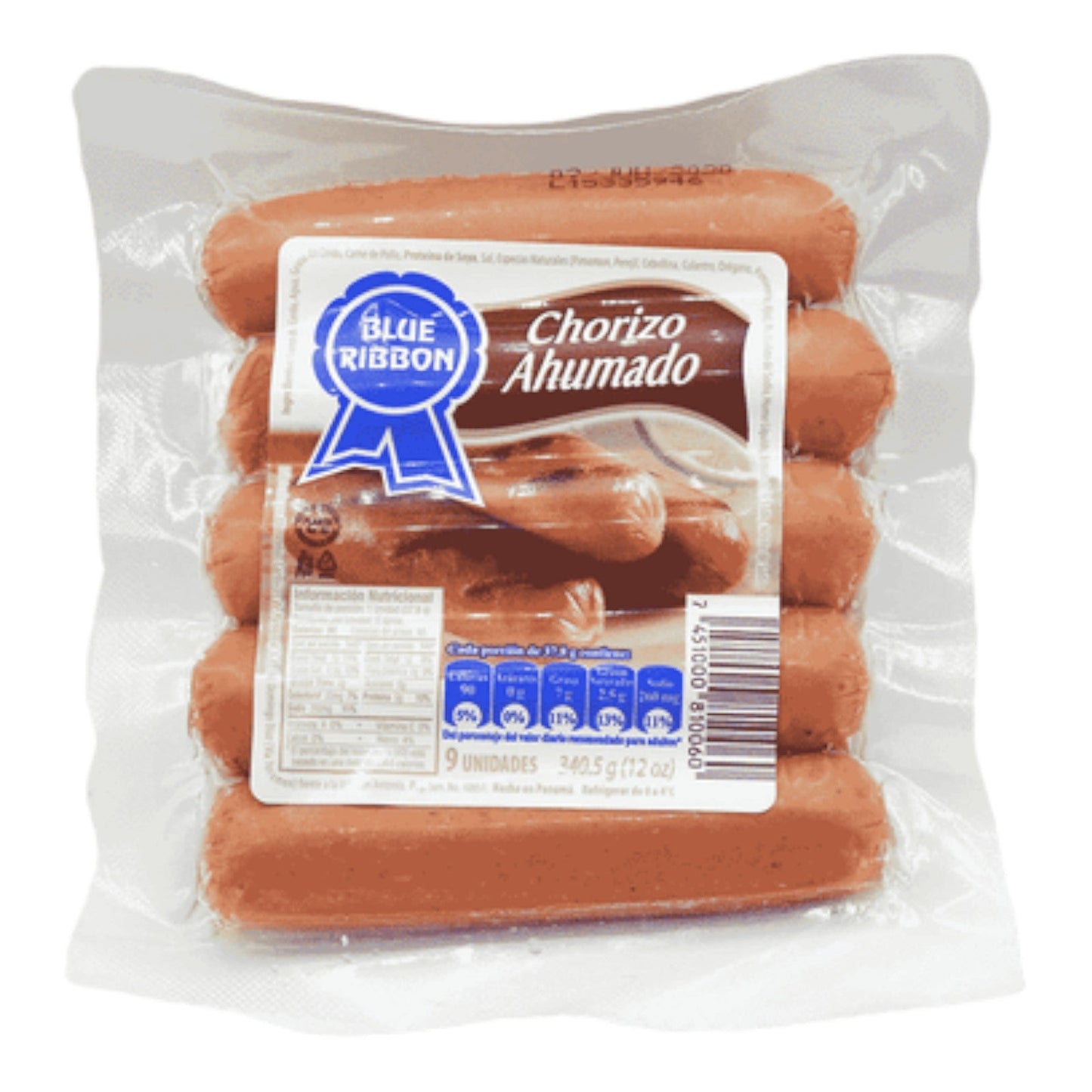 CHORIZO AHUMNADO 340.5 GR BLUE RIBBON