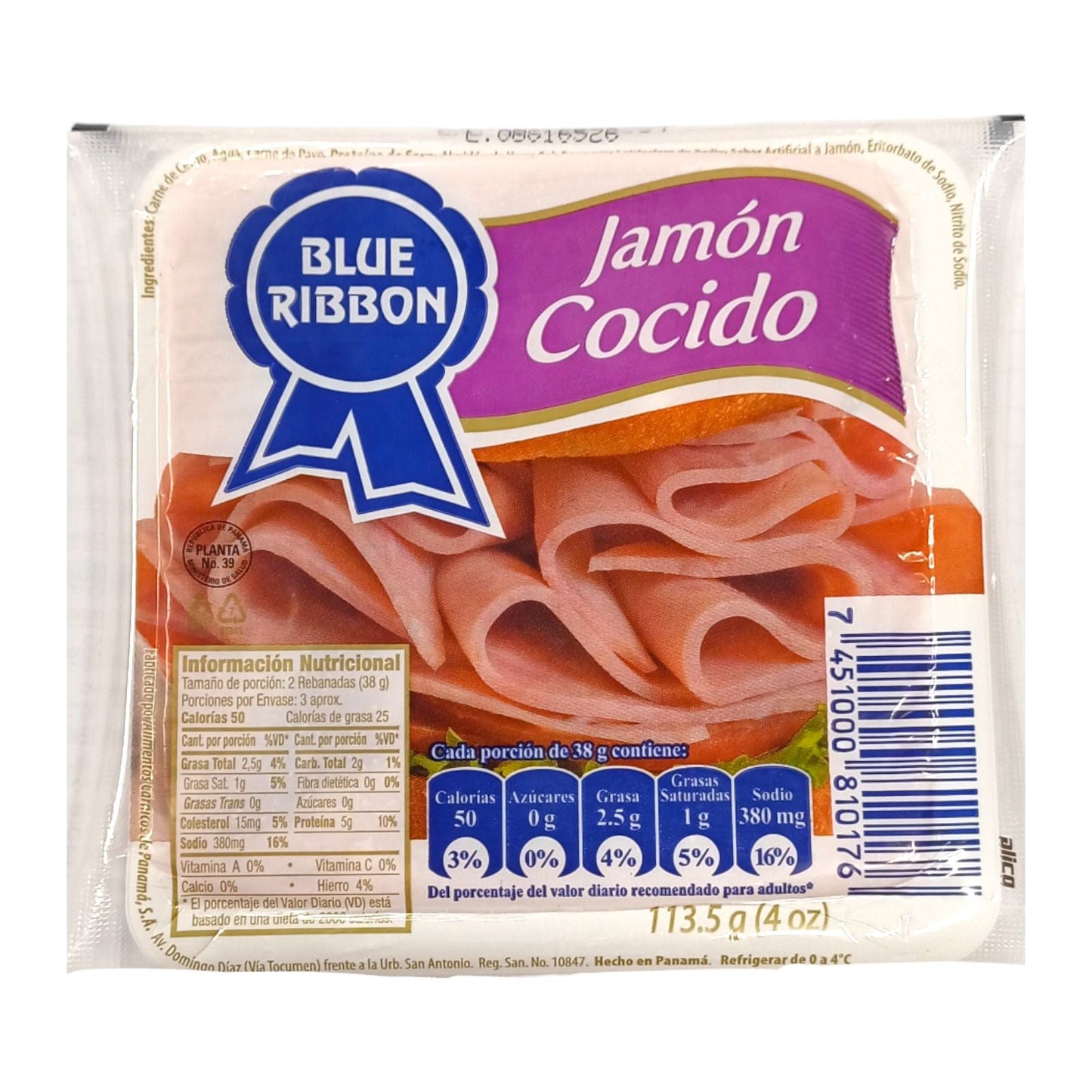 JAMON COCIDO 113.5 GR BLUE RIBBON