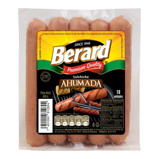 SALCHICHA AHUMADA 400 GR BERARD