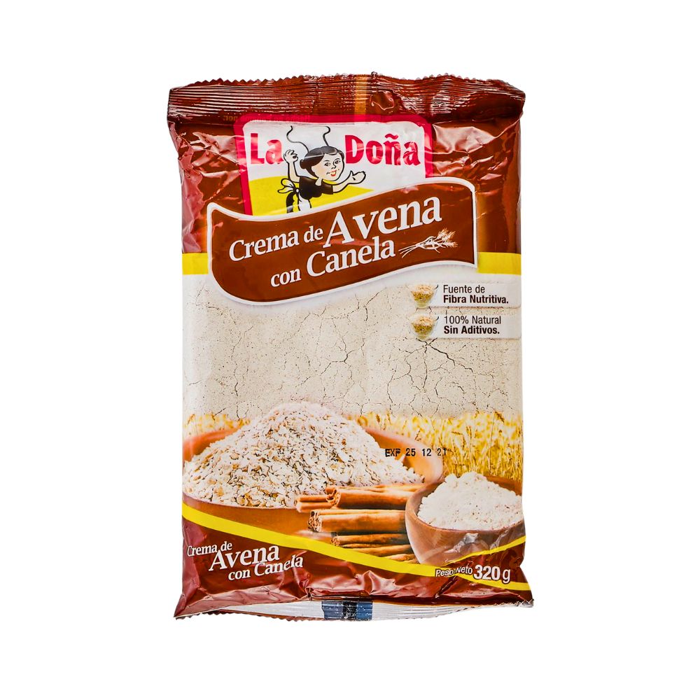 AVENA EN HOJUELAS CON CANELA 320GR LA DOÑA