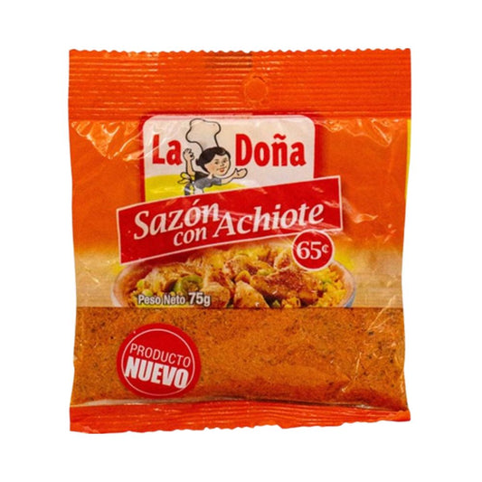 SAZON CON ACHIOTE 75GR LA DOÑA