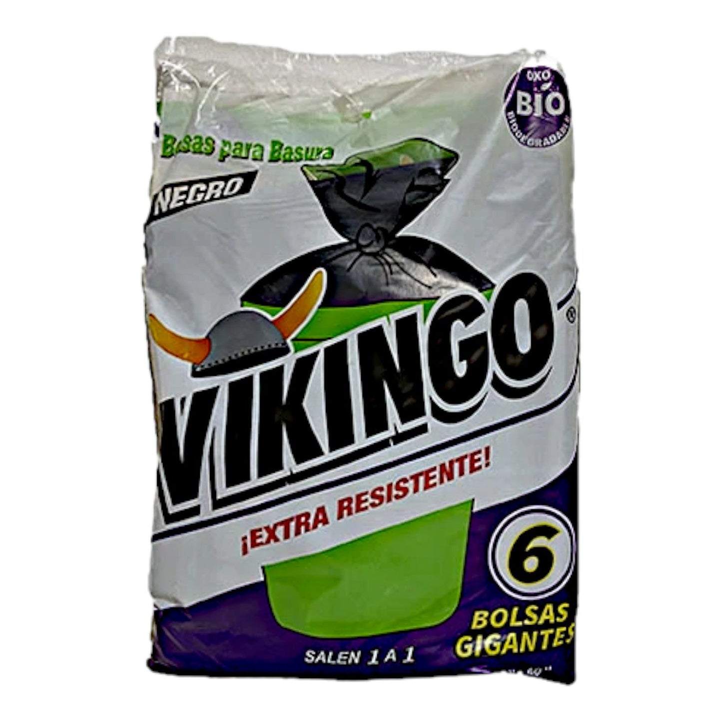 BOLSAS NEGRAS DE BASURA UXTRA RESISTENTES 32" X 40"  VIKINGO