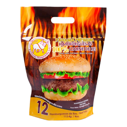 HAMBURGUESAS DE CARNE 12 UN FORTUNATO MANGRAVITA