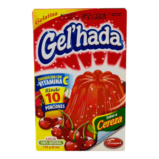 GELATINA SABOR CEREZA 6 OZ GEL'HADA