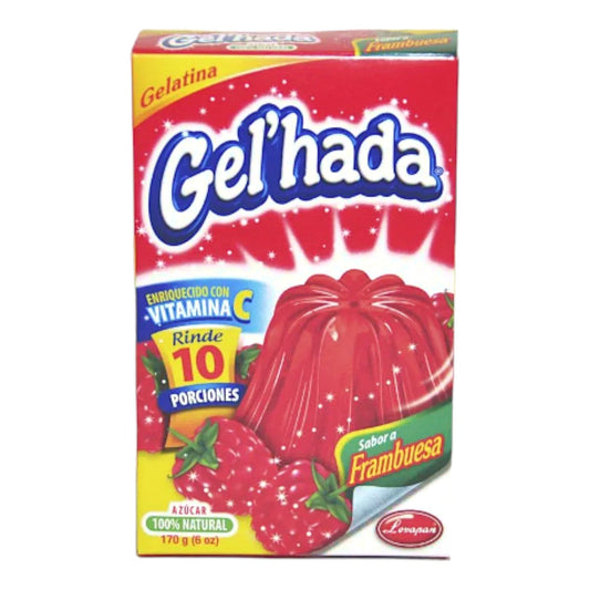 GELATINA FRAMBUESA 6 OZ GEL'HADA