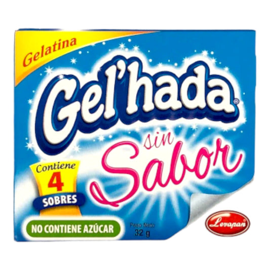 GELATINA PURA SIN SABOR 32 GR GEL'HADA