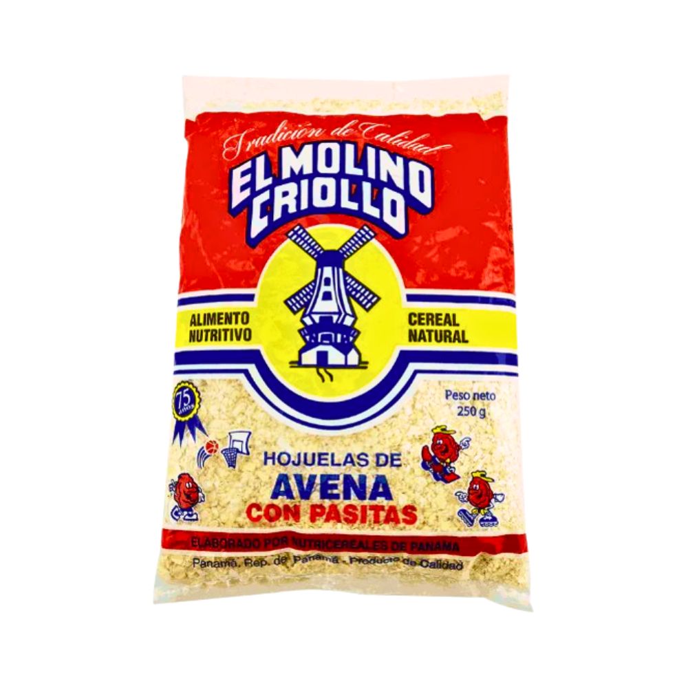 HOJUELAS AVENA PASITAS 250GR EL MOLINO CRIOLLO