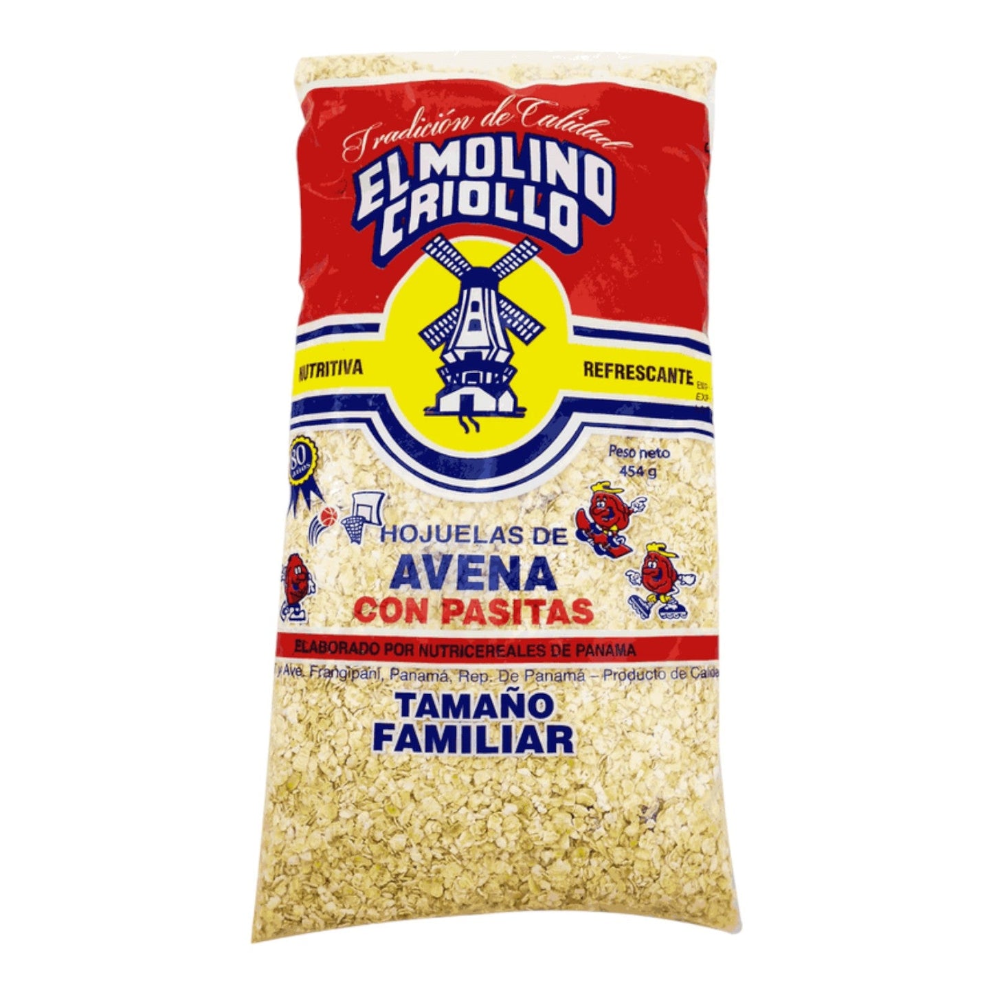 AVENA EN HOJUELAS CON PASITA 454 GR MOLINO CRIOLLO