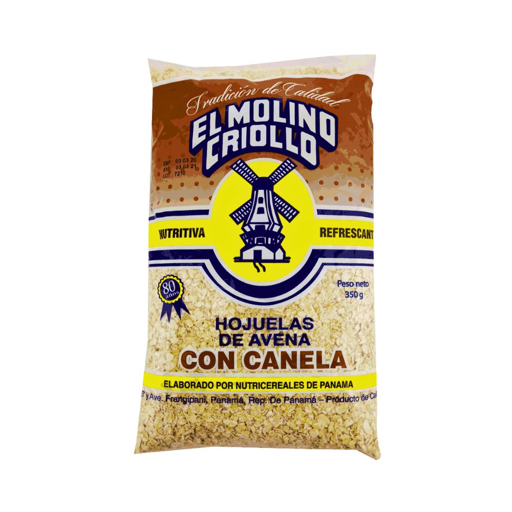 AVENA HOJUELAS CON CANELA 350GR EL MOLINO CRIOLLO