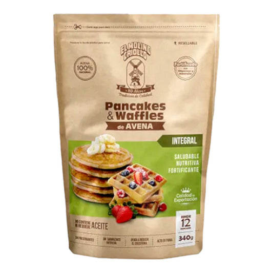 MEZCLA PARA PANCAKE & WAFFLES DE AVENA INTEGRAL 340 GR EL MOLINO CRIOLLO