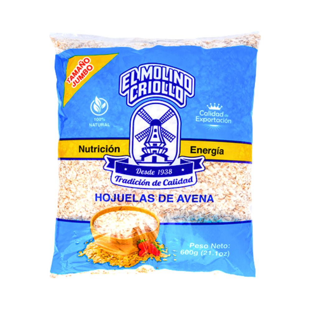 HOJUELA DE AVENA NATURAL 850GR EL MOLINO CRIOLLO