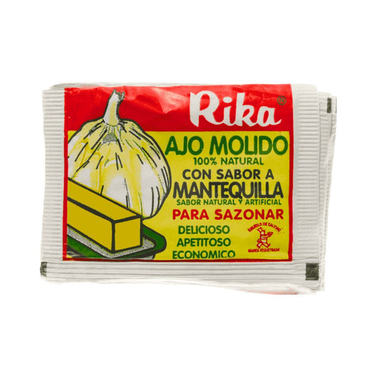AJO MOLIDO MANTEQUILLADO 5 PAQUETES 1.5 OZ RIKA