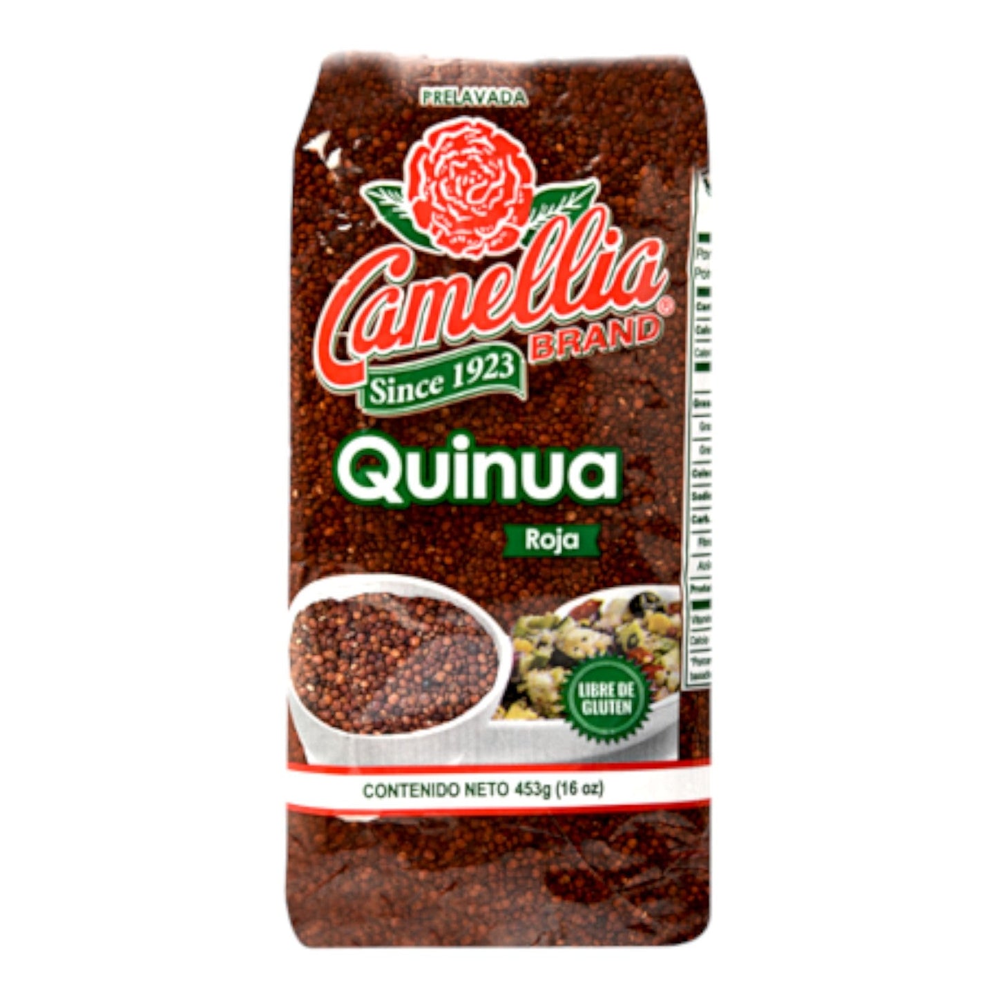 QUINOA ROJA SIN GLUTEN 453 GR CAMELLIA