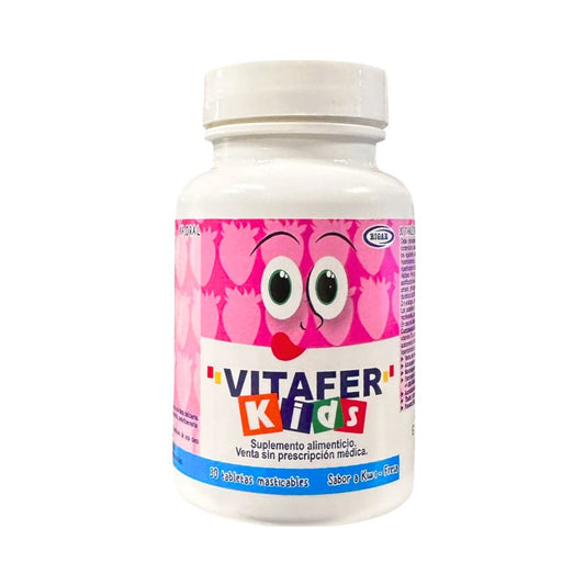 VITAFER KIDS S/KIWI-FRESA TABLETAS MASTICABLES RIGAR
