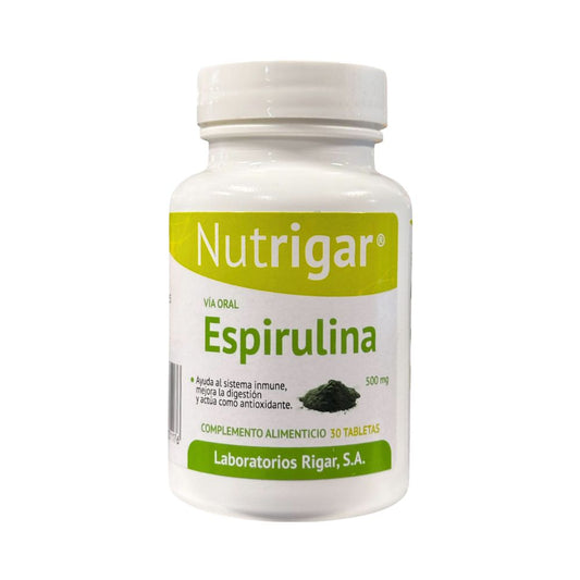 NUTRIGAR ESPIRULINA 500MG TABLETAS RIGAR