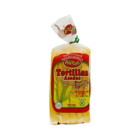 TORTILLAS  ASADAS AREPITAS 500 GR 10 UN EL ANTOJO