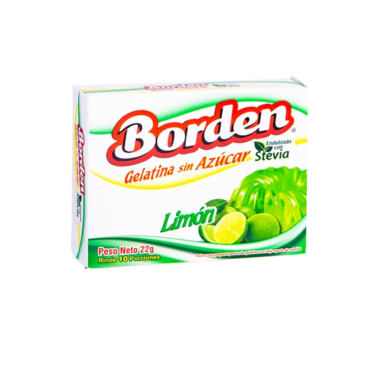 GELATINA S/AZUCAR LIMON 22 GR - BORDEN