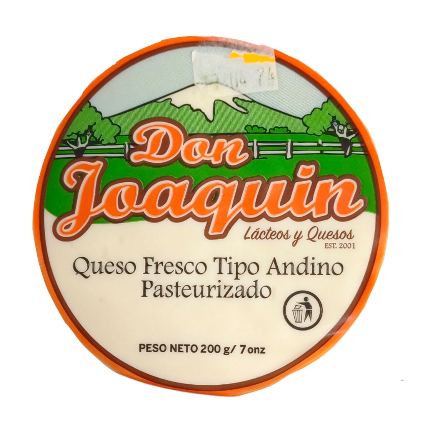 QUESO FRESCO ANDINO 200 GR DON JOAQUIN