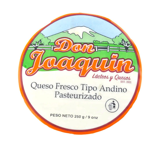 QUESO FRESCO ANDINO PRENSADO 250 GR DON JOAQUIN