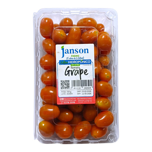 TOMATE GRAPE 500 GR JANSON FARMS