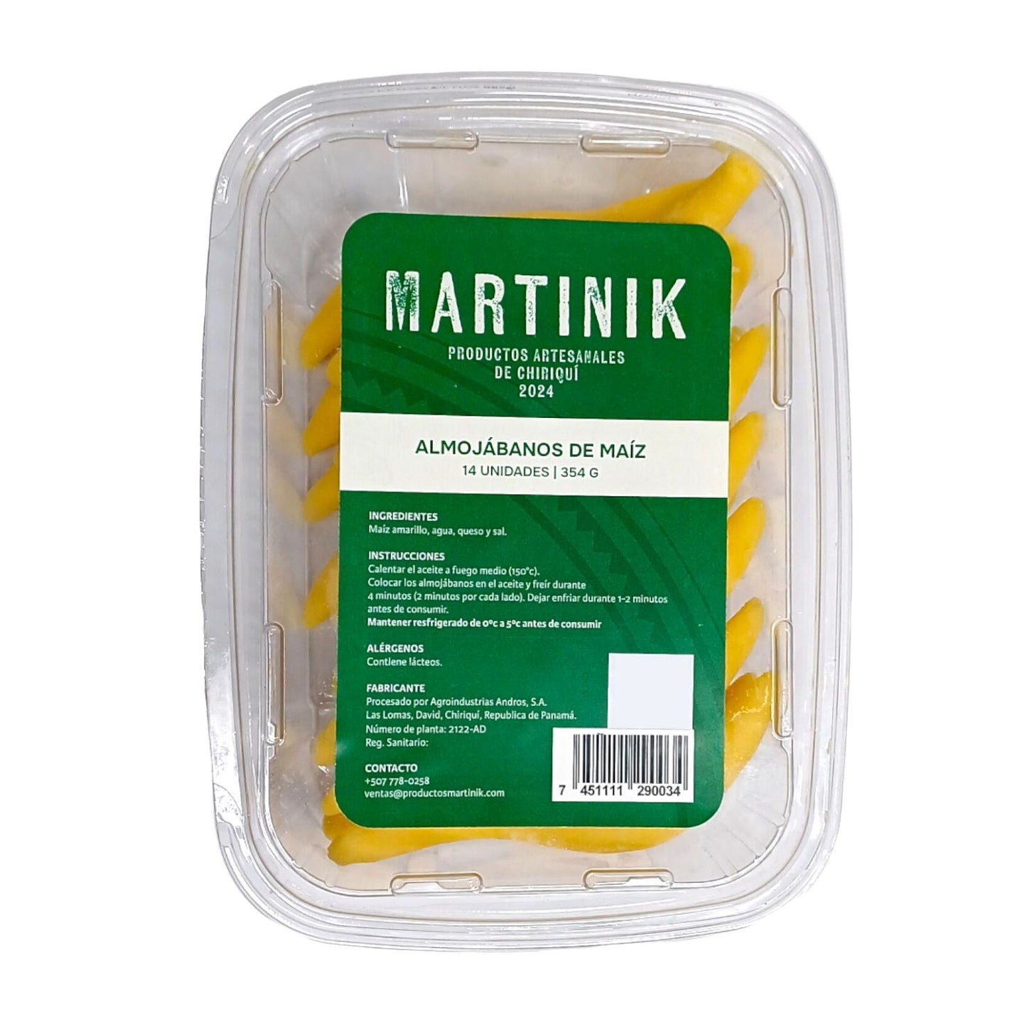 ALMOJABANOS DE MAIZ CON QUESO 14 UN MARTINIK