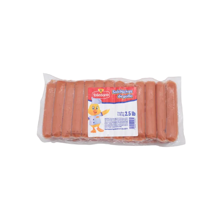 SALCHICHAS DE POLLO 2.5 LB TOLEDANO