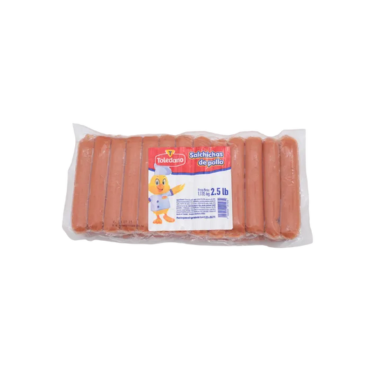 SALCHICHAS DE POLLO 2.5 LB TOLEDANO