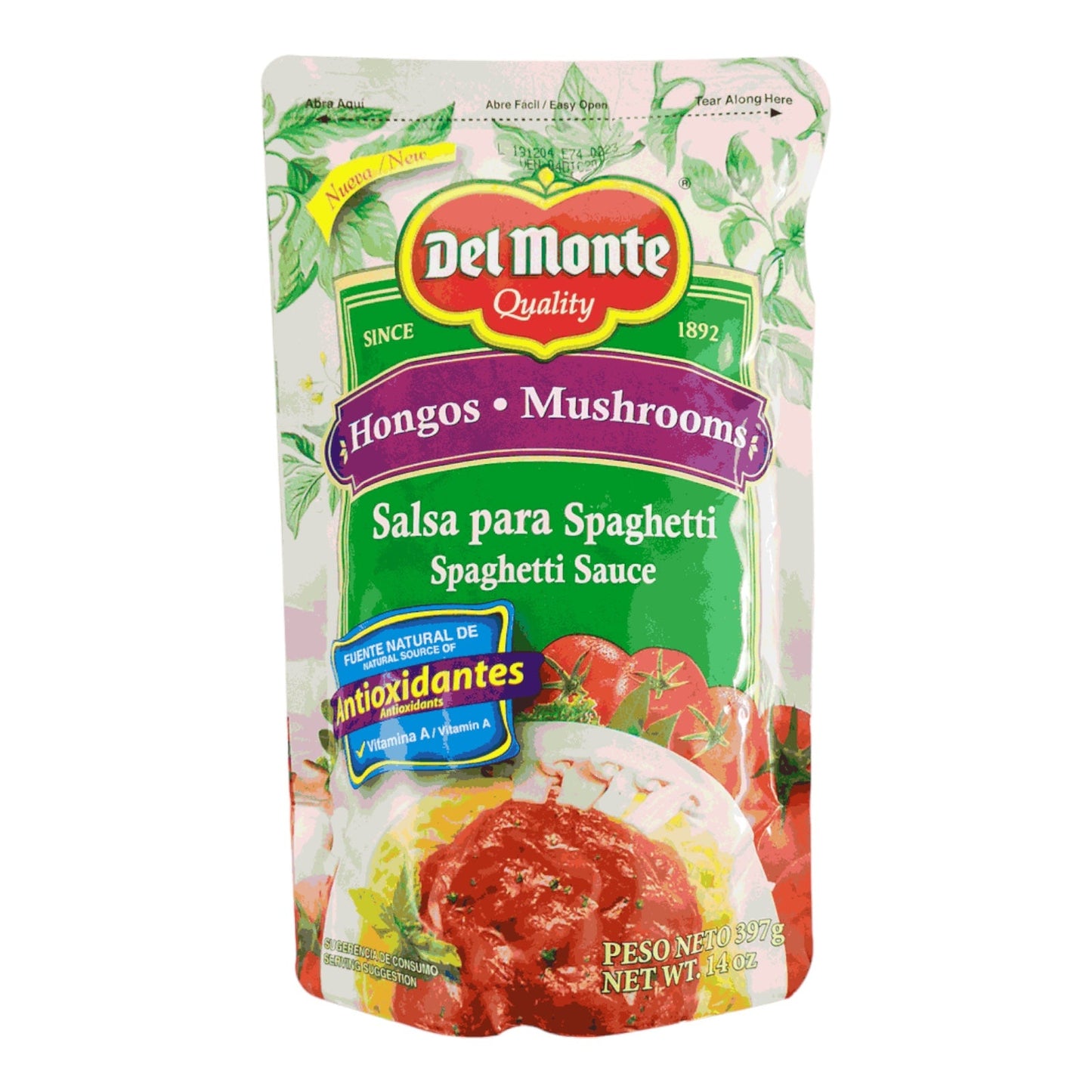 SALSA SPAGHETTI HONGOS 14 OZ DEL MONTE