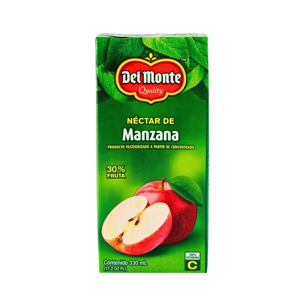JUGO NECTAR DE MANZANA 330ML DEL MONTE