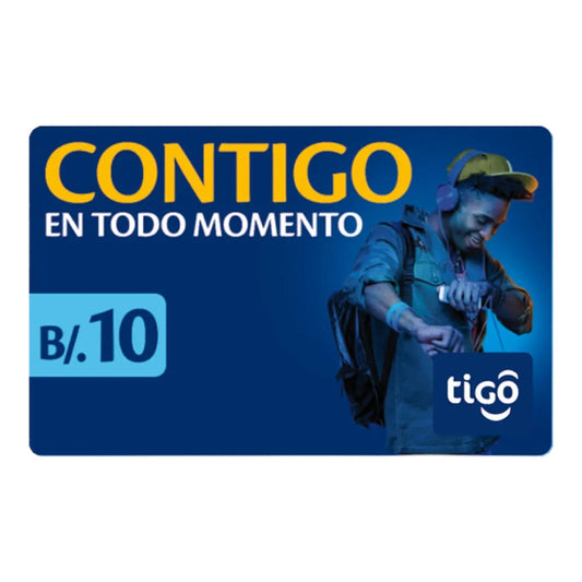 TARJETA TIGO $10.00 TIGO