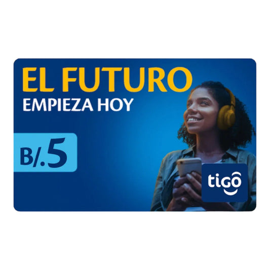 TARJETA TIGO $5.00 TIGO