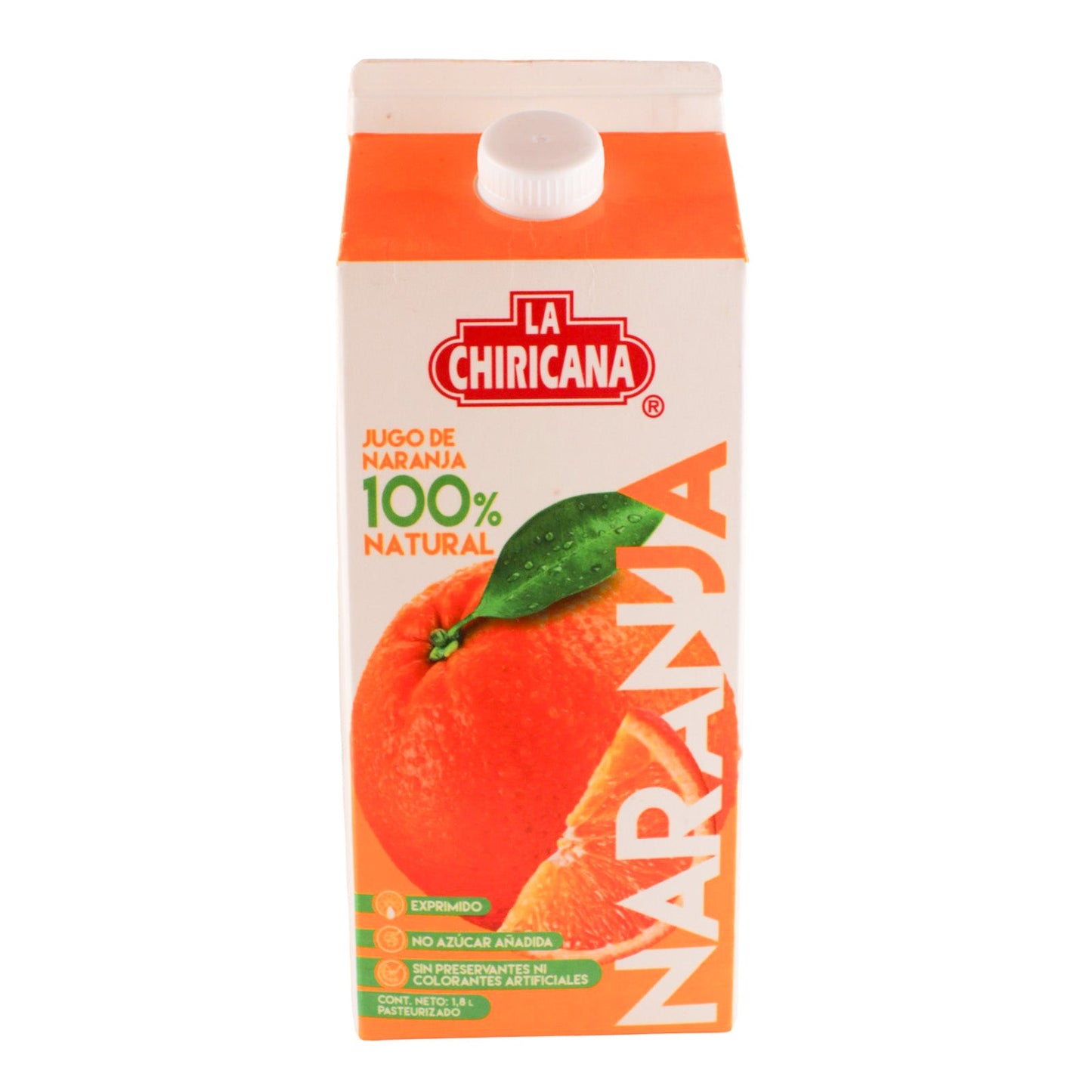 JUGO DE NARANJA 100% NATURAL 1.8 ML LA CHIRICANA