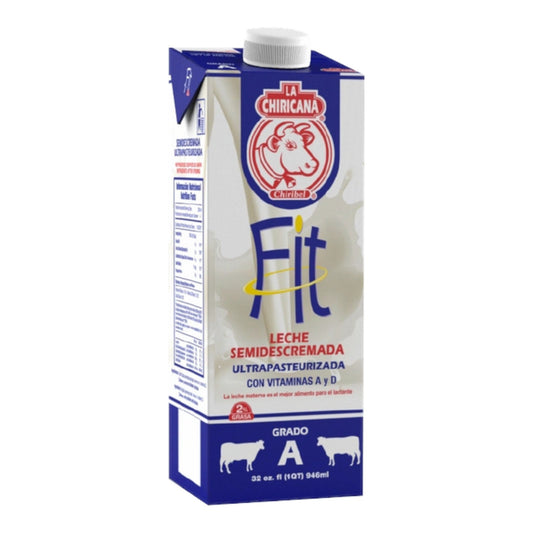 LECHE FIT SEMIDESCREMADA 946 ML LA CHIRICANA