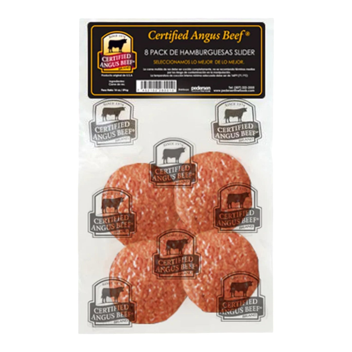 HAMBURGUESAS 8 ANGUS 14 OZ CERTIFIED ANGUS BEEF