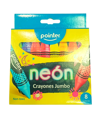 CRAYONES JUMBO NEON POINTER 8 UND POINTER