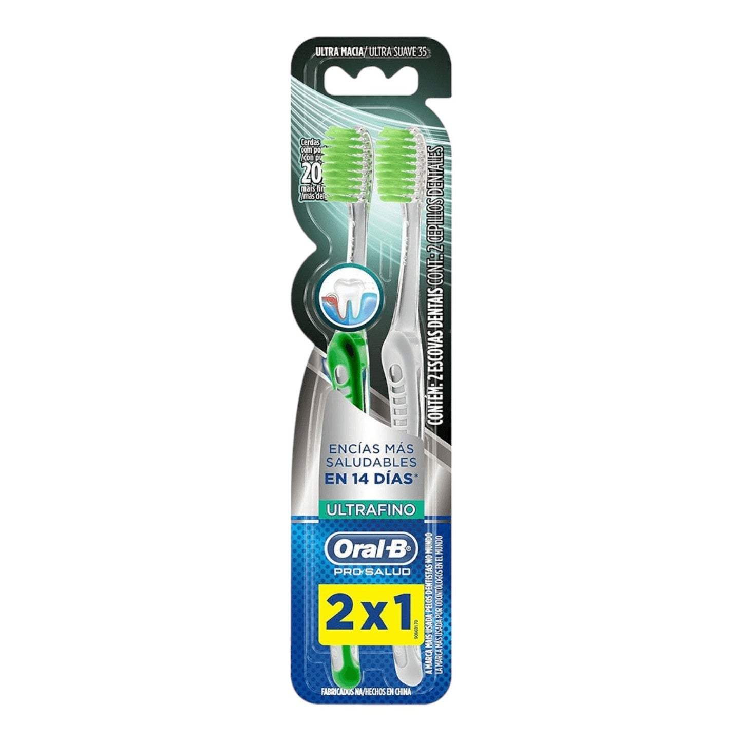 CEPILLO DENTAL ULTRA FINO SOFT 2 UN ORAL-B