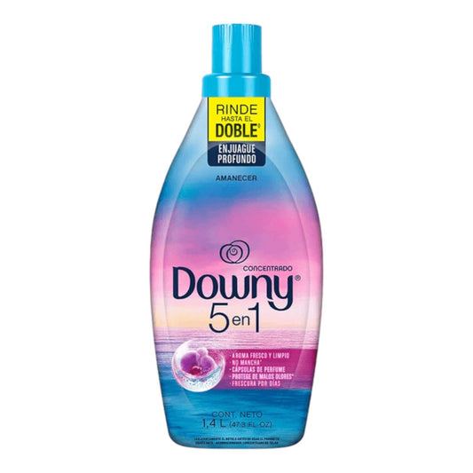 SUAVIZANTE PARA TELA AROMA AMANECER 5 EN 1 1400 ML  DOWNY