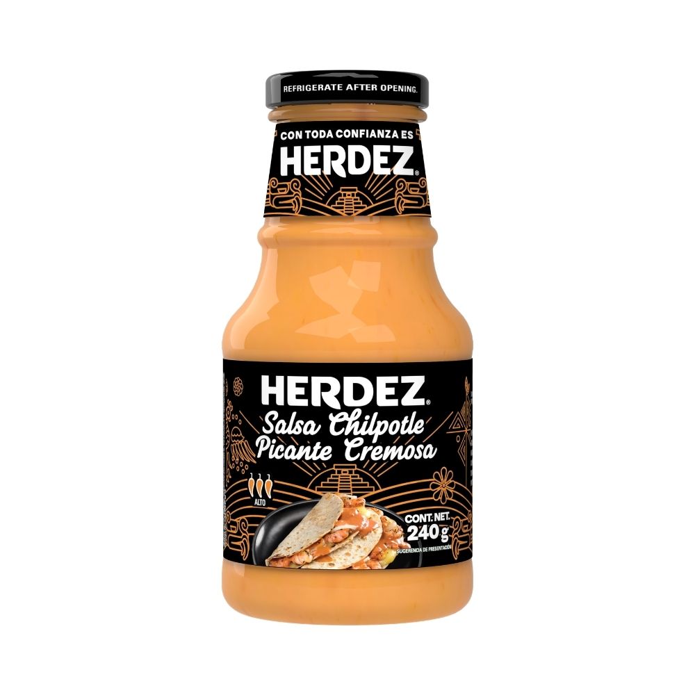 SALSA CHPOTLE PICANTE CREMOSA 240 GR HERDEZ