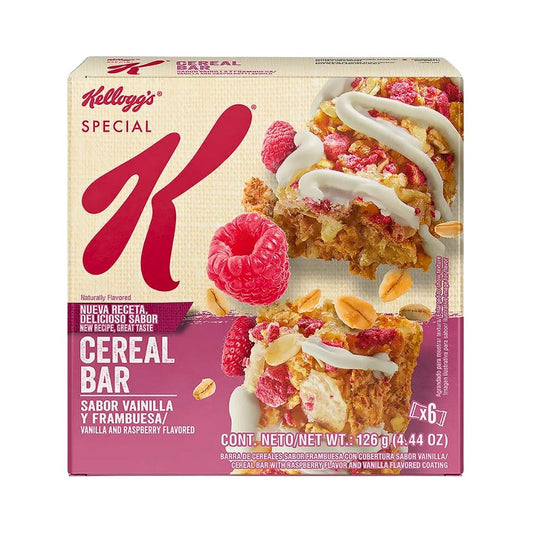 BARRA SPECIAL K VAINILLA/FRAMBUESA 126GR KELLOGG'S