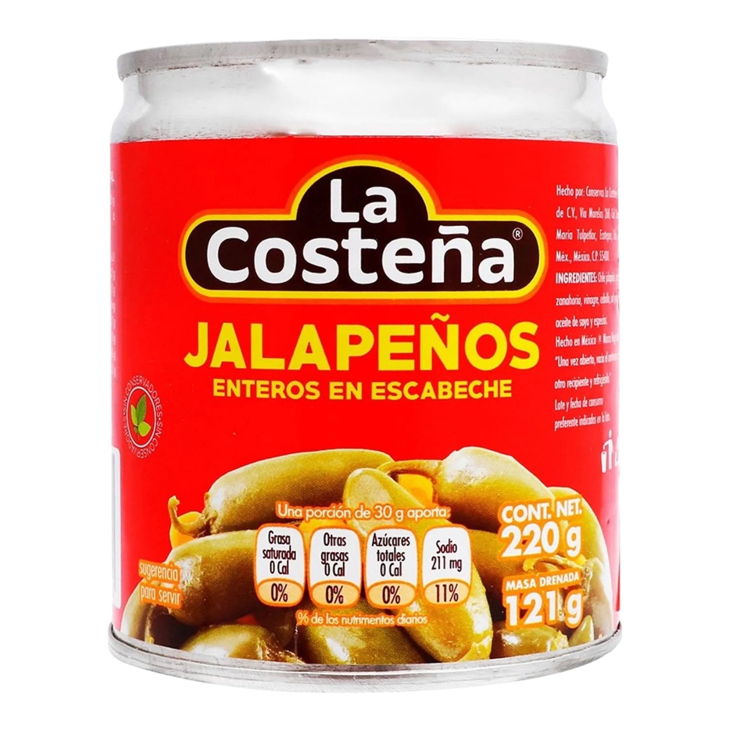 JALAPENOS EN ESCABECHE 200 GR LA COSTENA