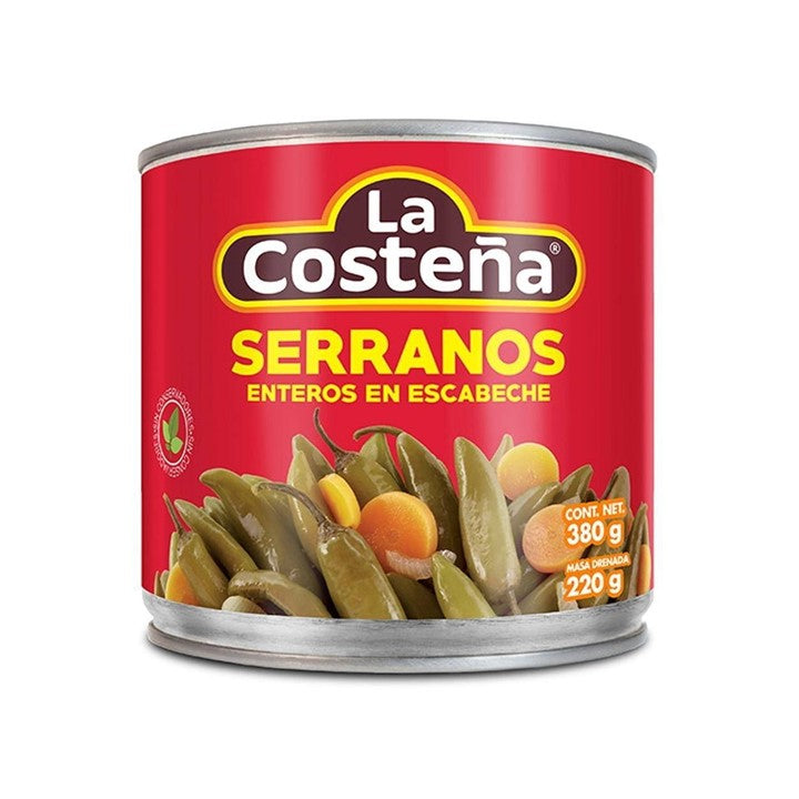 CHILES SERRANOS EN ESCABECHE 220 GR LA COSTENA