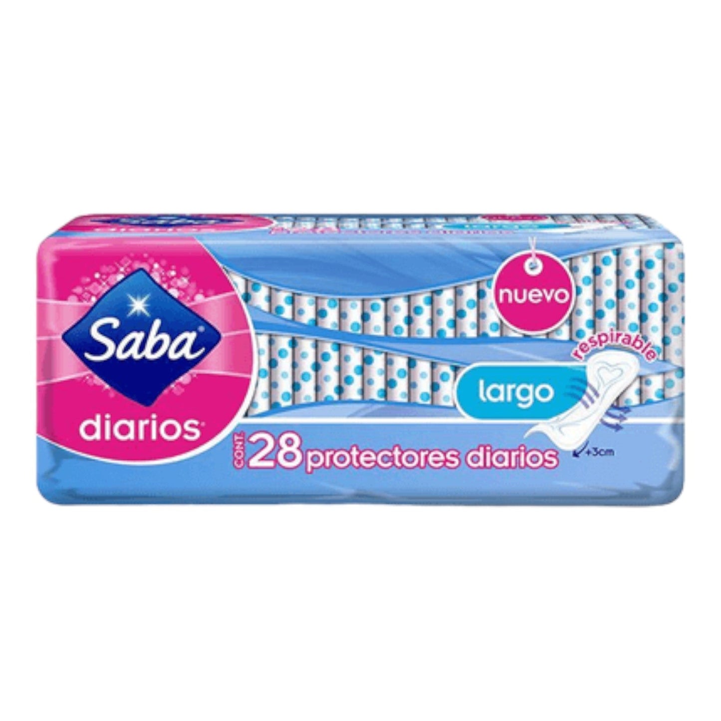 PROTECTORES DIARIOS LARGOS 28 UN SABA